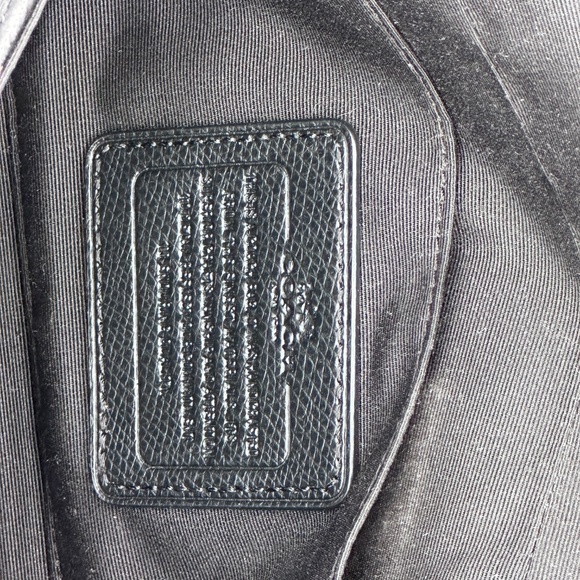 AUTHENTIC COACH F35882 QUINN CROSSBODY BRAMBLE ROSE PRINT BLACK CANVAS GOLD - Picture 14 of 16